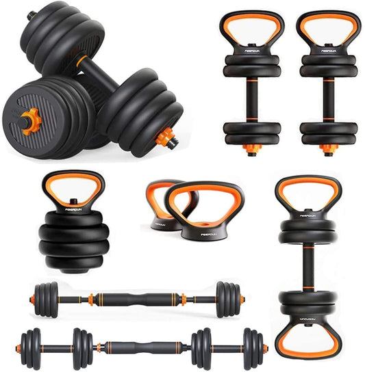 Dumbbells Kettlebells,Six In One.